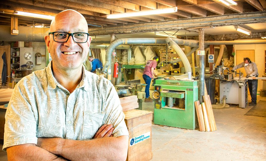 Managing Director Einion Davies Einion Davies in workshop